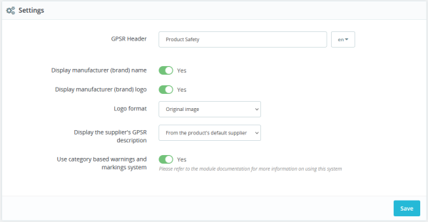 GaPSer - PrestaShop GPSR Directive Compatibility Module - Image 5