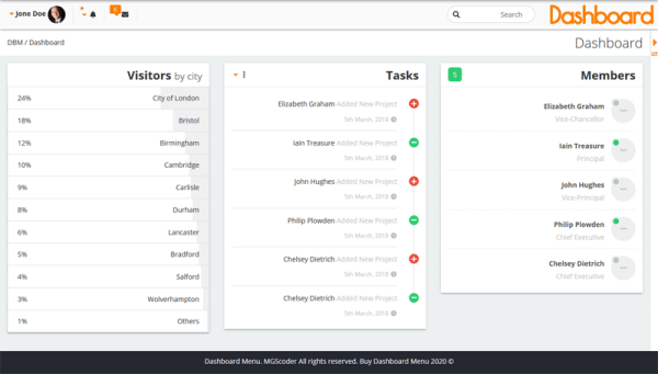 Dashboard Menu - Bootstrap Admin Dashboard Menu Full Responsive - Image 5