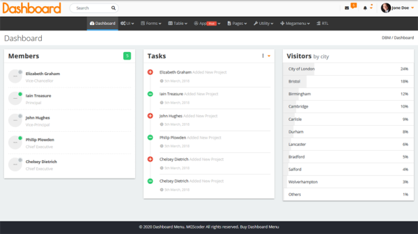 Dashboard Menu - Bootstrap Admin Dashboard Menu Full Responsive - Image 8