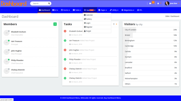 Dashboard Menu - Bootstrap Admin Dashboard Menu Full Responsive - Image 9