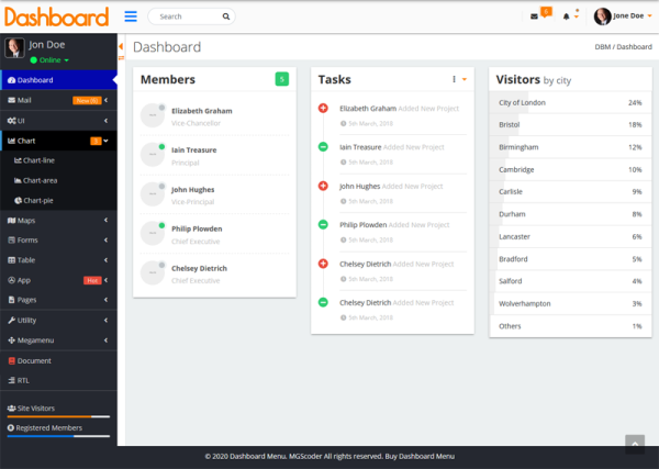 Dashboard Menu - Bootstrap Admin Dashboard Menu Full Responsive - Image 3