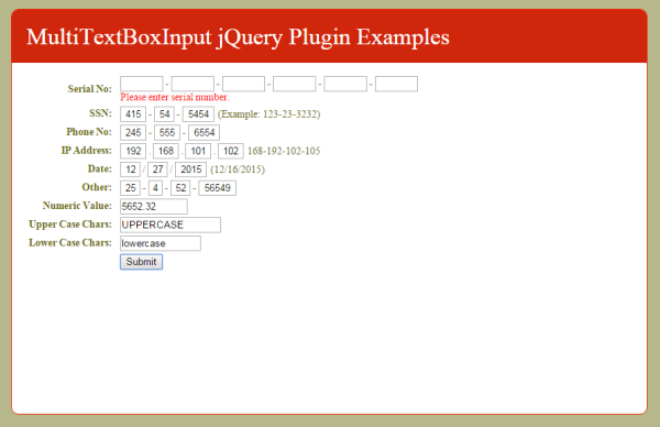 Multi Text Box Input - jQuery Plugin - Image 2